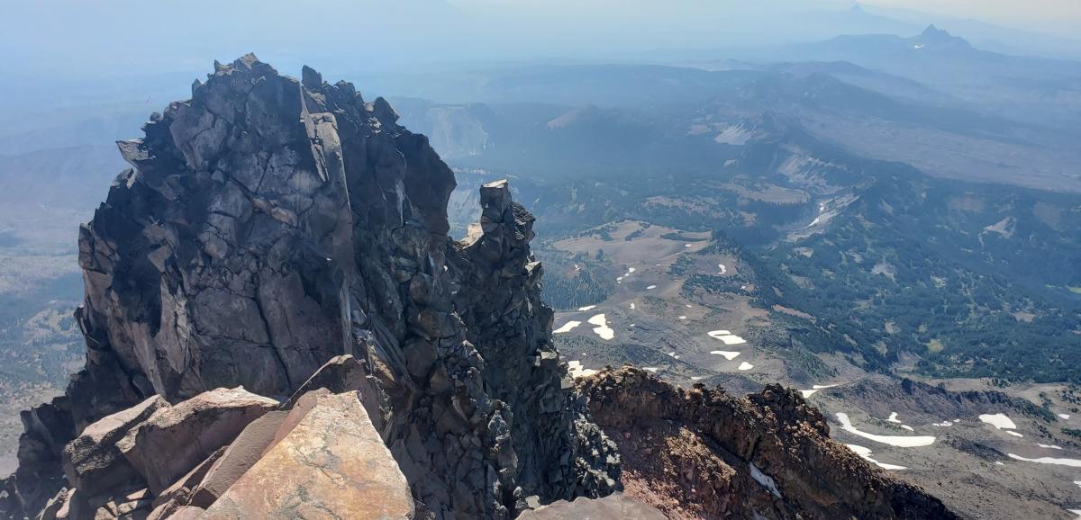 summit looking at red saddle