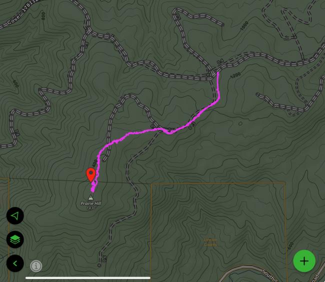 Gaia GPS tracks