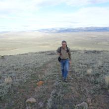 Hiking up the 2-Track