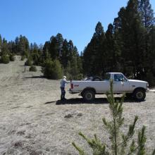 Parking area in Johnny Gulch