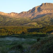 Rocky Mountain Front near beginning of Trail