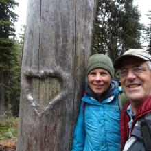 Heart Tree in middle of Bushwack