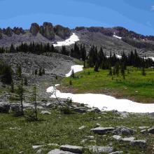 Plateau between Flint Mtn & W7M/CL-023