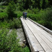 Bridge across creek
