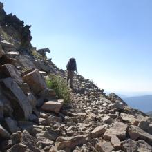 Approaching the summit
