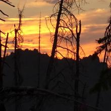 Sunrise over Wylies Peak