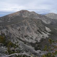 Mount Baldy from Edith-Baldy ridge