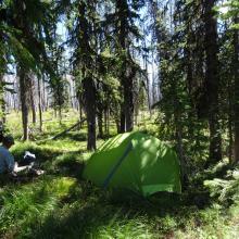Camp at base of Wylies