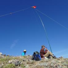 Working some 2-meters under the HF antenna