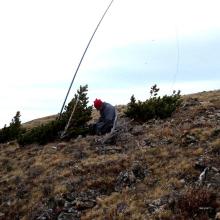 Mount Baldy QTH - Windy!