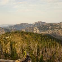 Looking back towards Elk Mountain