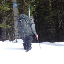 Slow going without snowshoes
