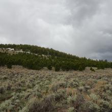 On the trail up Bell Peak