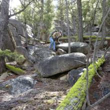 Descending north side