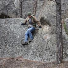 Continuing descent down north side