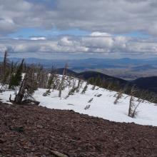 Summit snowbank