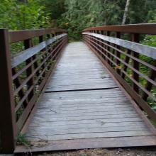 Copper Creek Bridge - start of the trail