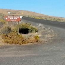 Diamond Craters Auto Tour Sign