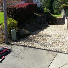 The bark path from SW 176th Avenue