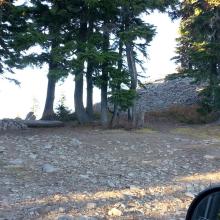View of the "trailhead" from Bennett Pass Road