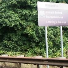 Sign for Howard Buford Recreation Area - AKA - Mount Pisgah