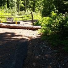 'Free' parking area outside Lost Lake Resort