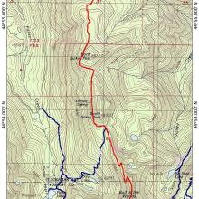 Bull of the Woods trail map