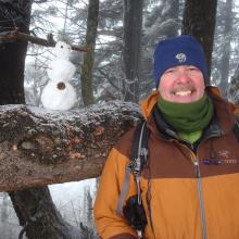 Dan and his chilly friend