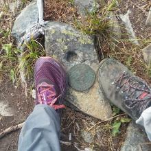 USGS Marker for Little Huckleberry