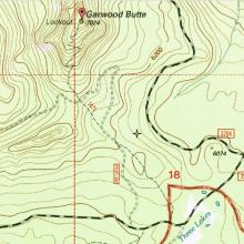 Garwood Butte Map