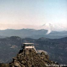 Three Corner Rock Fire Lookout in 1964