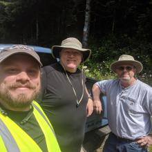 A crew selfie after a successful activation.