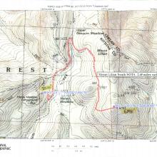 Mount Lillian South SOTA - Map 1