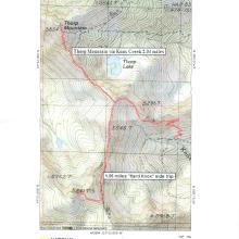 Thorp Mountain - Hard Knox Mountain SOTA Map.