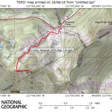 Cowboy Mountain SOTA Map