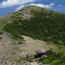 "False summits" 2, 3 and 4 on Goat Island Mountain.
