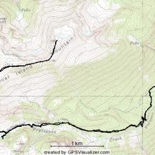 Goat Island Mountain GPS Track - 07/07/2015