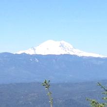 Mount Rainier telephoto from Red Top Mountain trail