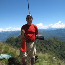 Operating Postion on Summit - Monte Tamaro, Switzerland