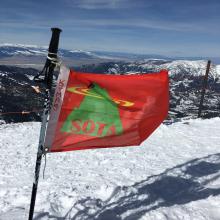 SOTA Flag on Lone Mountain