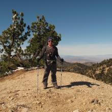 Windy summit of Mount Williamson