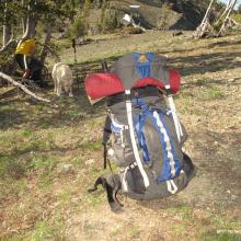 "Dead Elk" Pass, with heavy overnight pack
