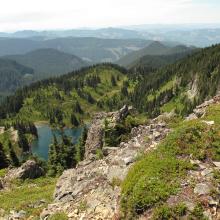Eunice Lake from Operating Position on Tolmie Peak