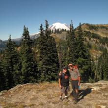 Dan & Loren, just below final climb up to Tahtlum Peak Summit