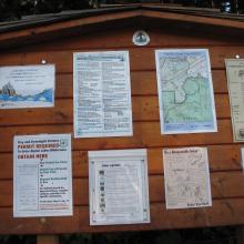 TH sign - PCT, Stevens Pass, WA