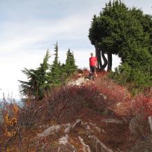 Tim, KG7EJT on summit of Cowboy Mountain