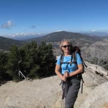 Departing Summit - Stonewall Peak, California.