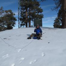 K7MAS working a mini pile-up.  Table Mountain, California