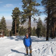 K7MAS on Table Mountain with Desert behind (north)