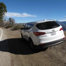 TH Parking at Occidental Peak - On Mount Wilson Road shoulder